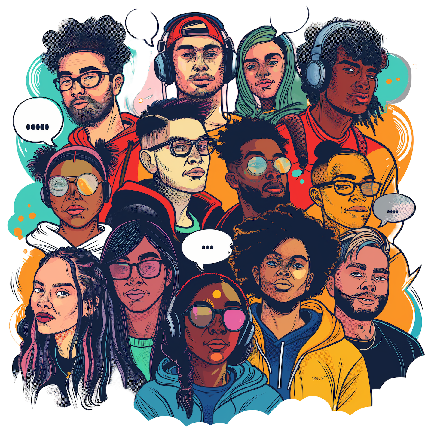 Graphic of diverse individuals